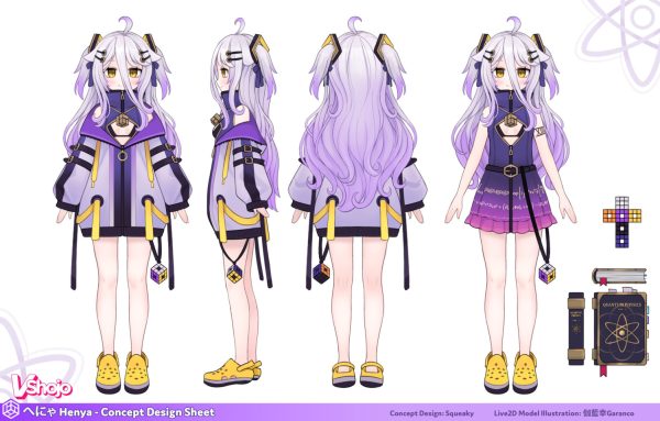 Henya the Genius Concept Design Sheet