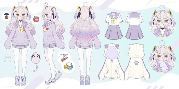 Henya the Genius Winter Sailor Outfit Character Sheet