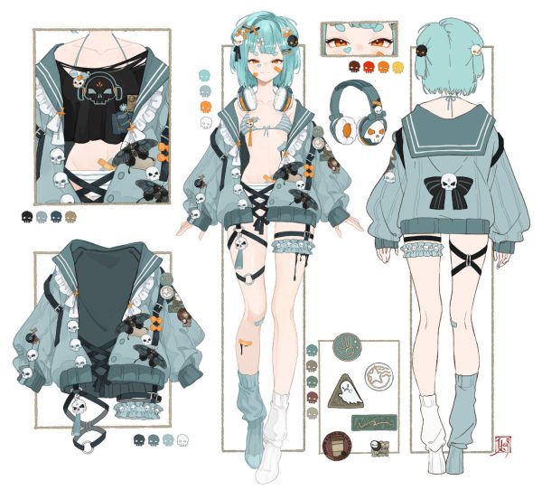 Inami Yoki 2.0 Second Outfit Character Sheet
