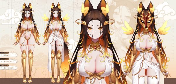 Sinder Archangel Outfit Character Sheet