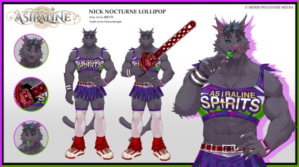Nick Nocturne Lollipop Outfit Character Sheet