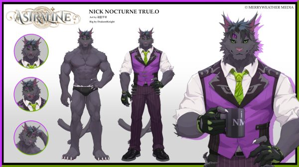 Nick Nocturne True.0 Outfit Character Sheet