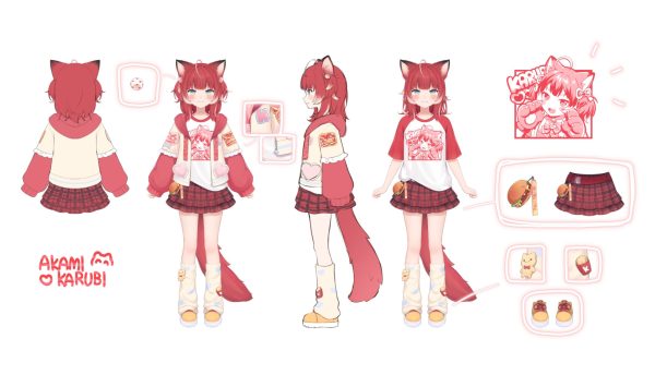 Karubi Akami 3rd Outfit Character Sheet