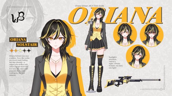 Oriana Solstair Character Sheet