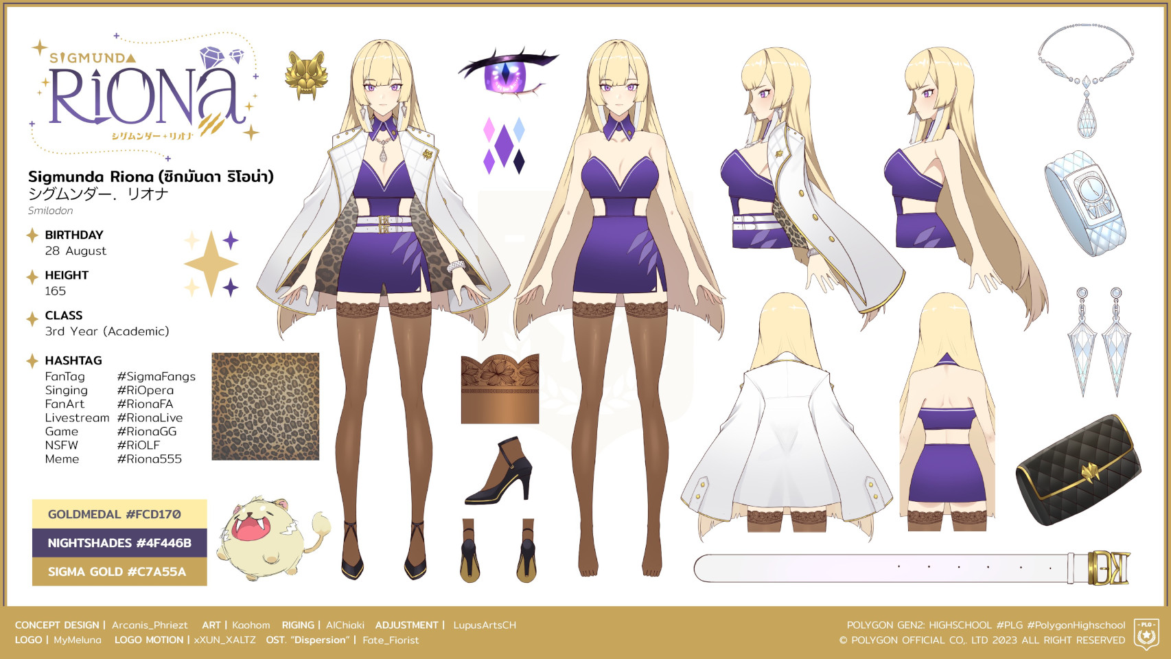 Sigmunda Riona Character Sheet