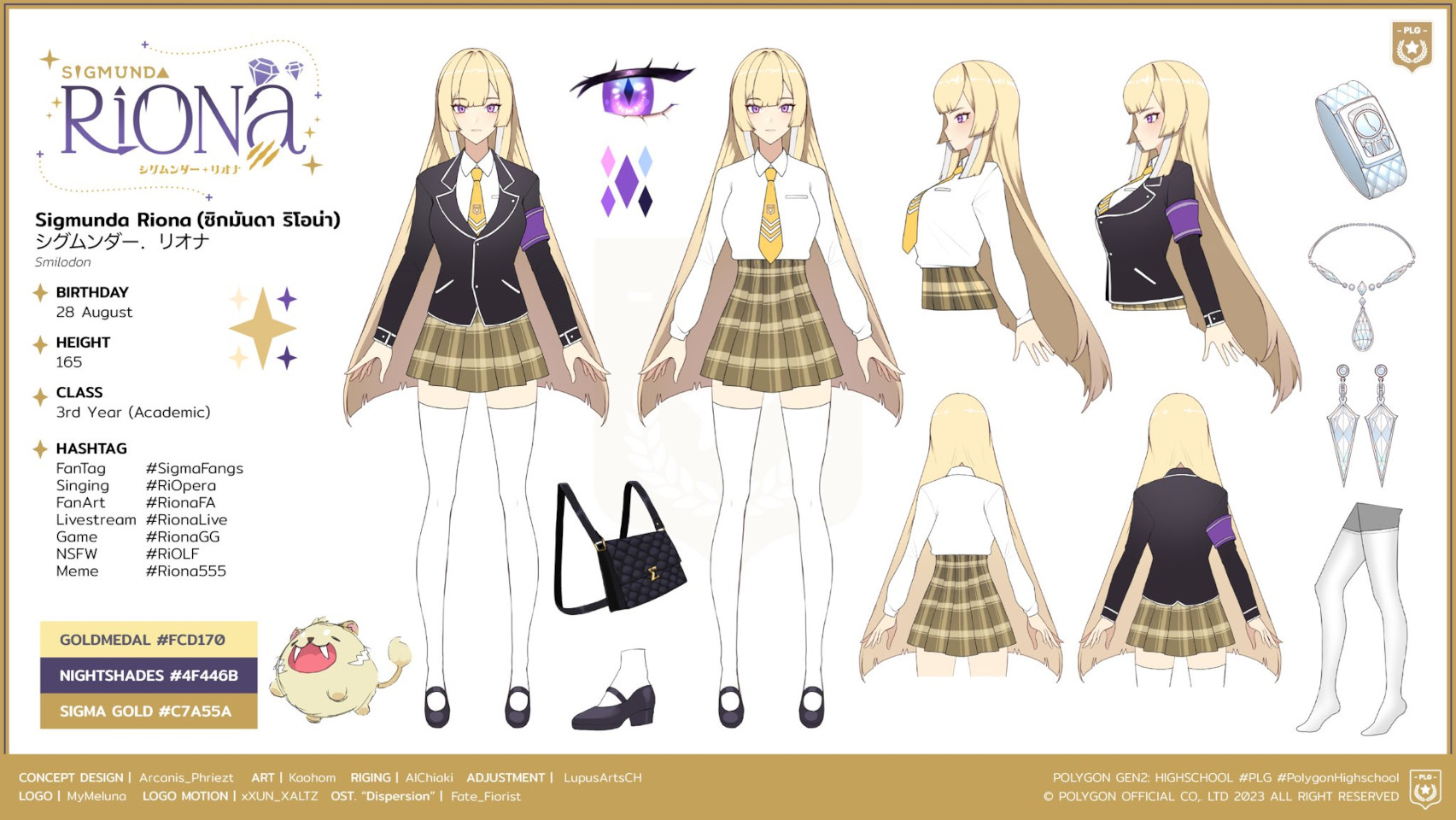 Sigmunda Riona Character Sheet