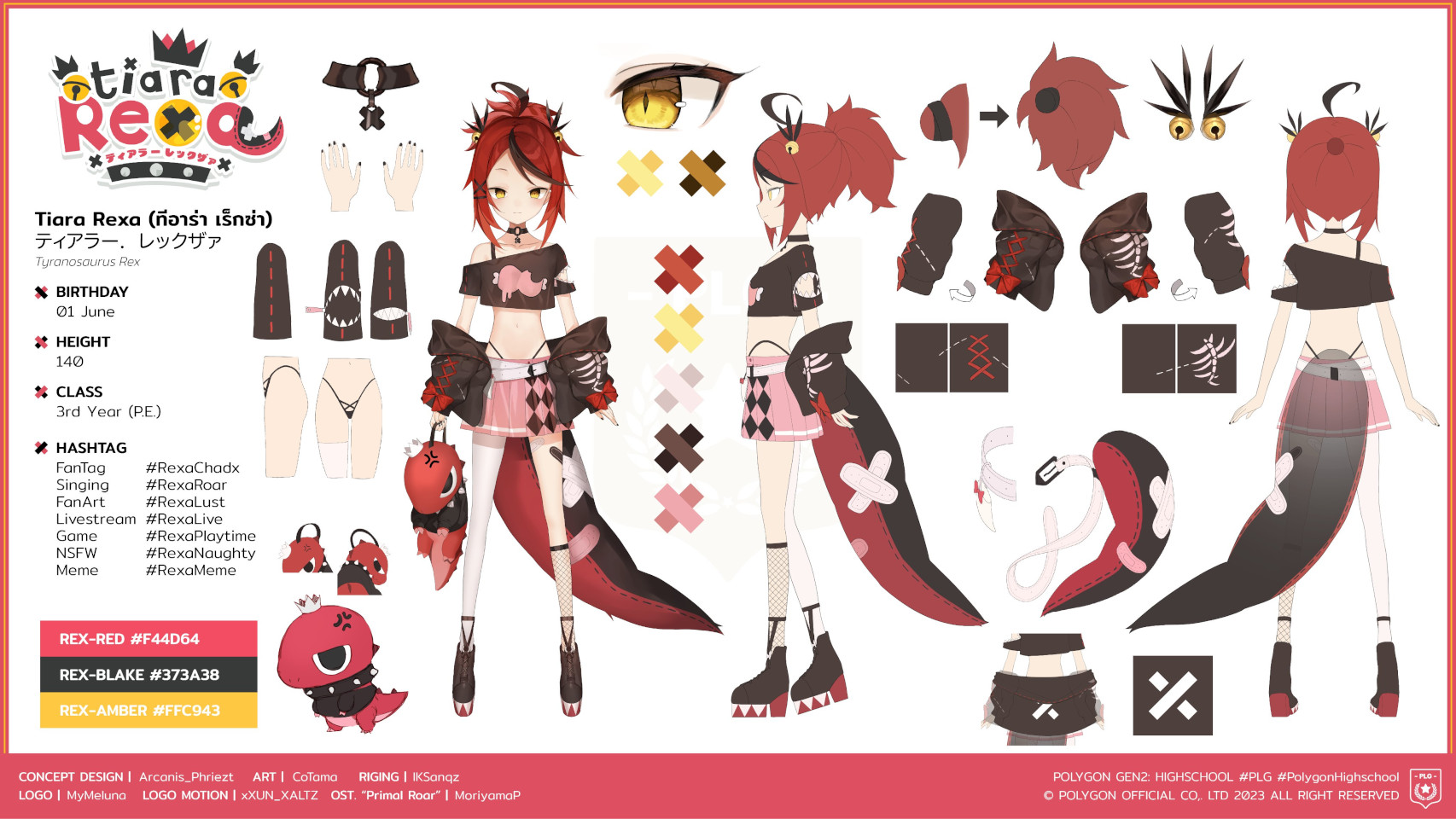Tiara Rexa Character Sheet