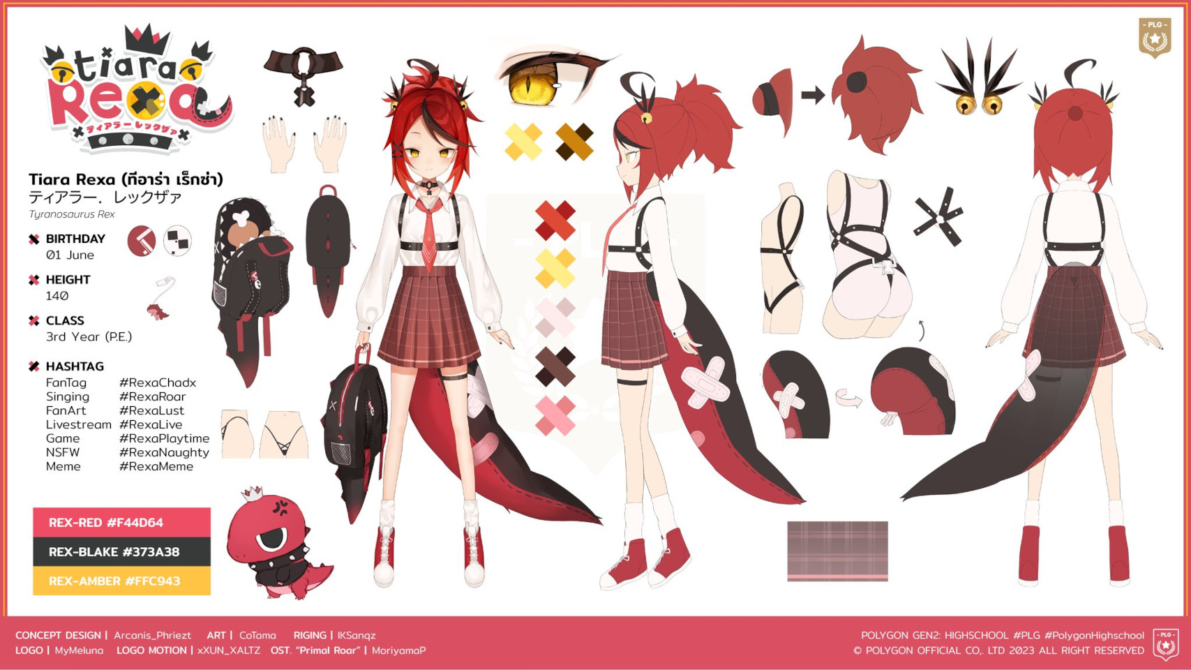 Tiara Rexa Character Sheet
