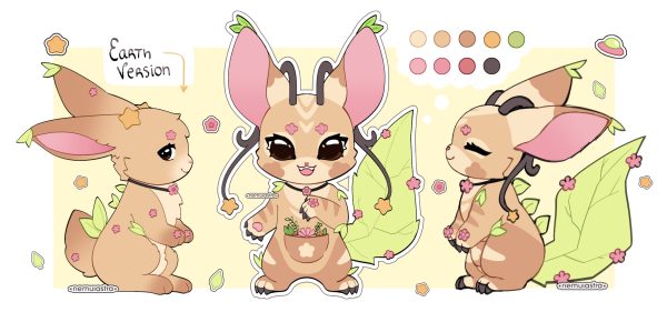 Saura Mascot Character Sheet