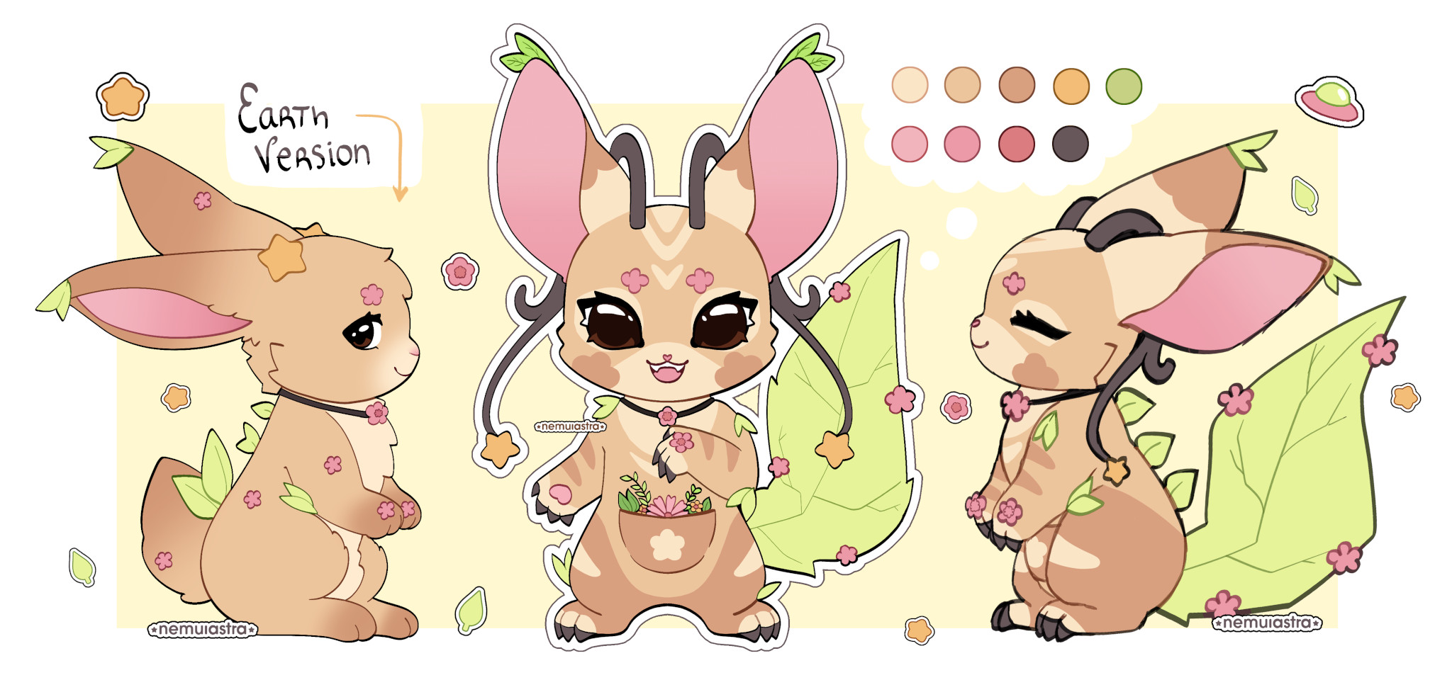 Saura Mascot Character Sheet