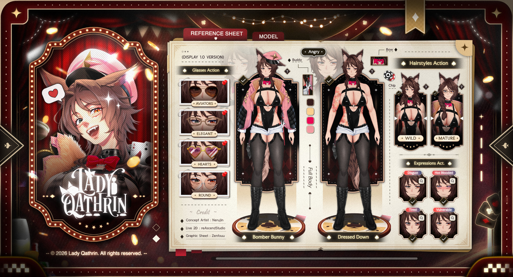 Lady Qathrin Character Sheet